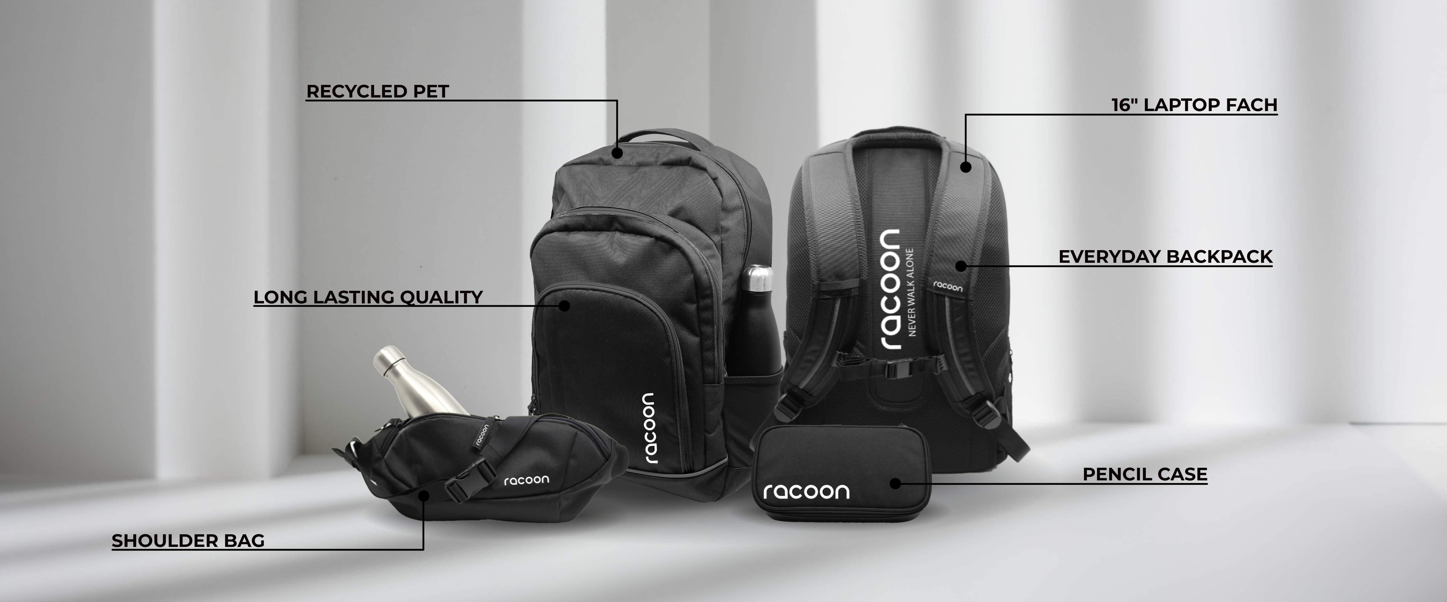 racoon Rucksack, Taschen