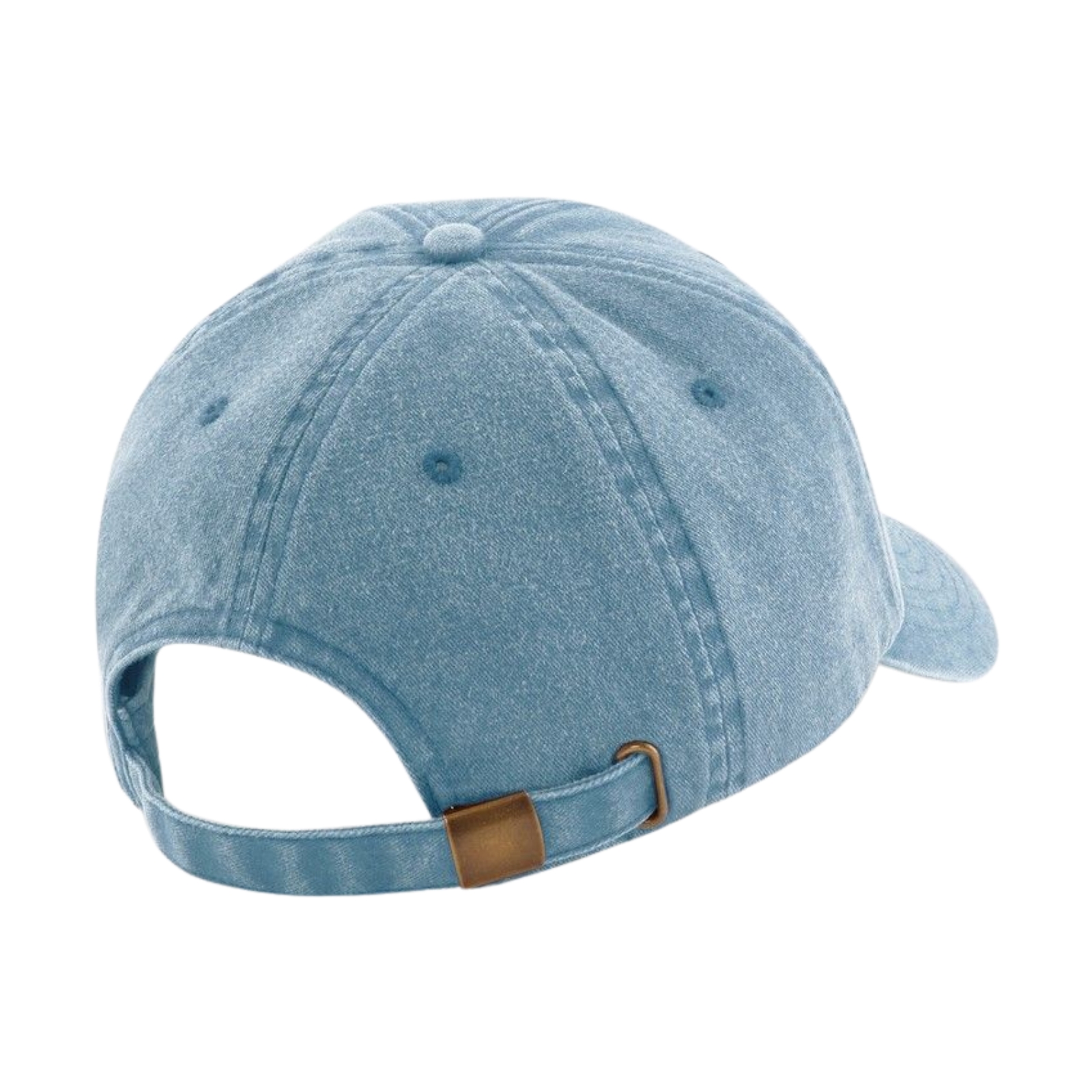 Baseballkappe, Denim, Blau, Verstellbares Band, Rückansicht