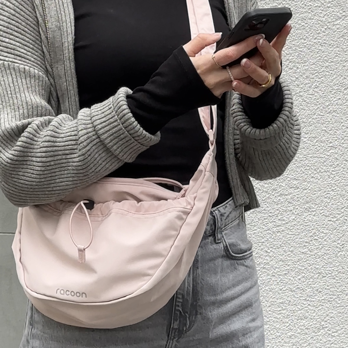 racoon moonbag