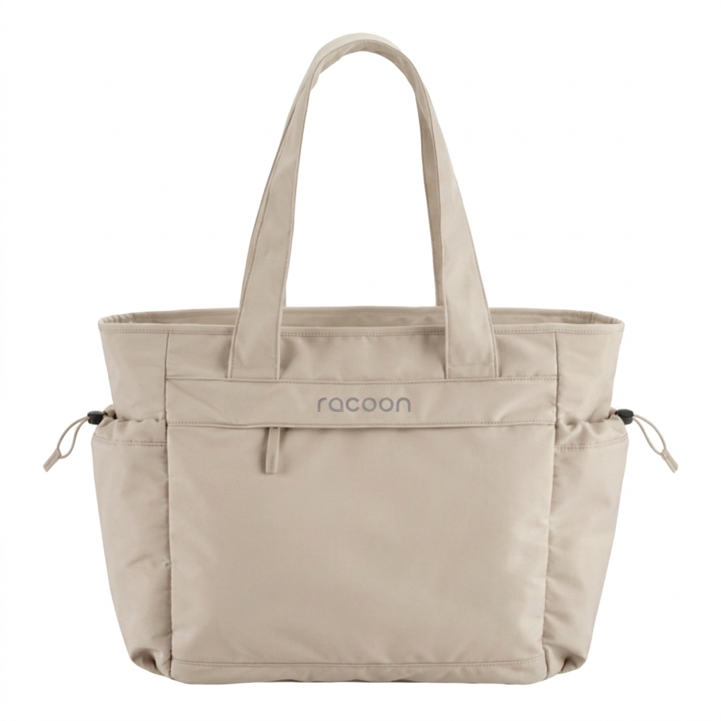 Tote-Tasche, Beige, Tasche mit Griffen, Tragetasche, Allzwecktasche