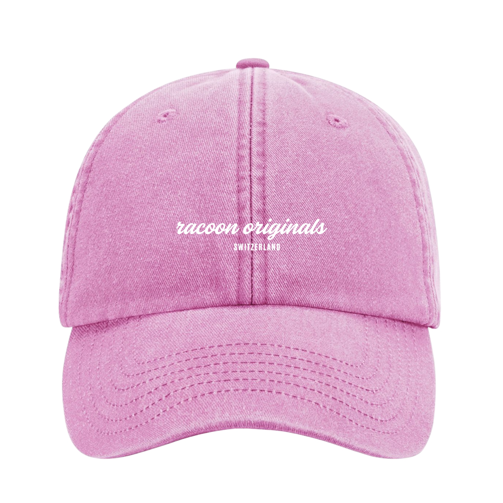 Baseballcap, Pinkefächer, Corduroy, Sticherei, Raccoon Originals