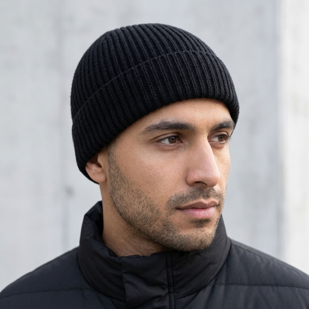 Beanie, Knit, Schwarz, Mütze, Winter