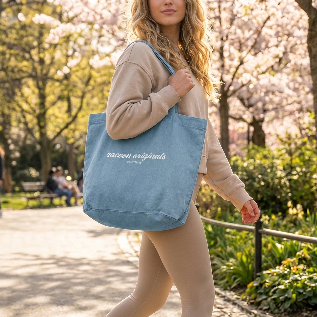 Tasche, Tote, Canvas, Blau, Umgebung