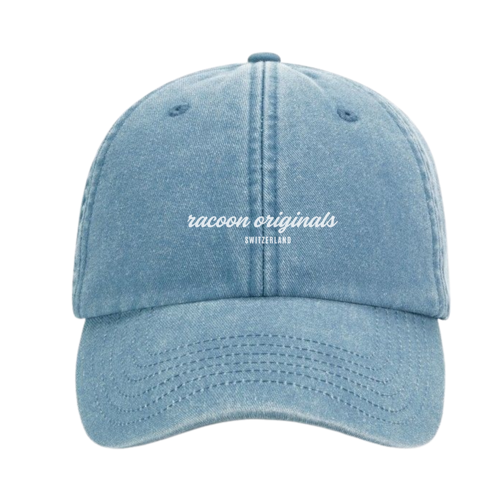Baseballkappe, Denim, Stonewashed, Hellblau, Racoons Originals