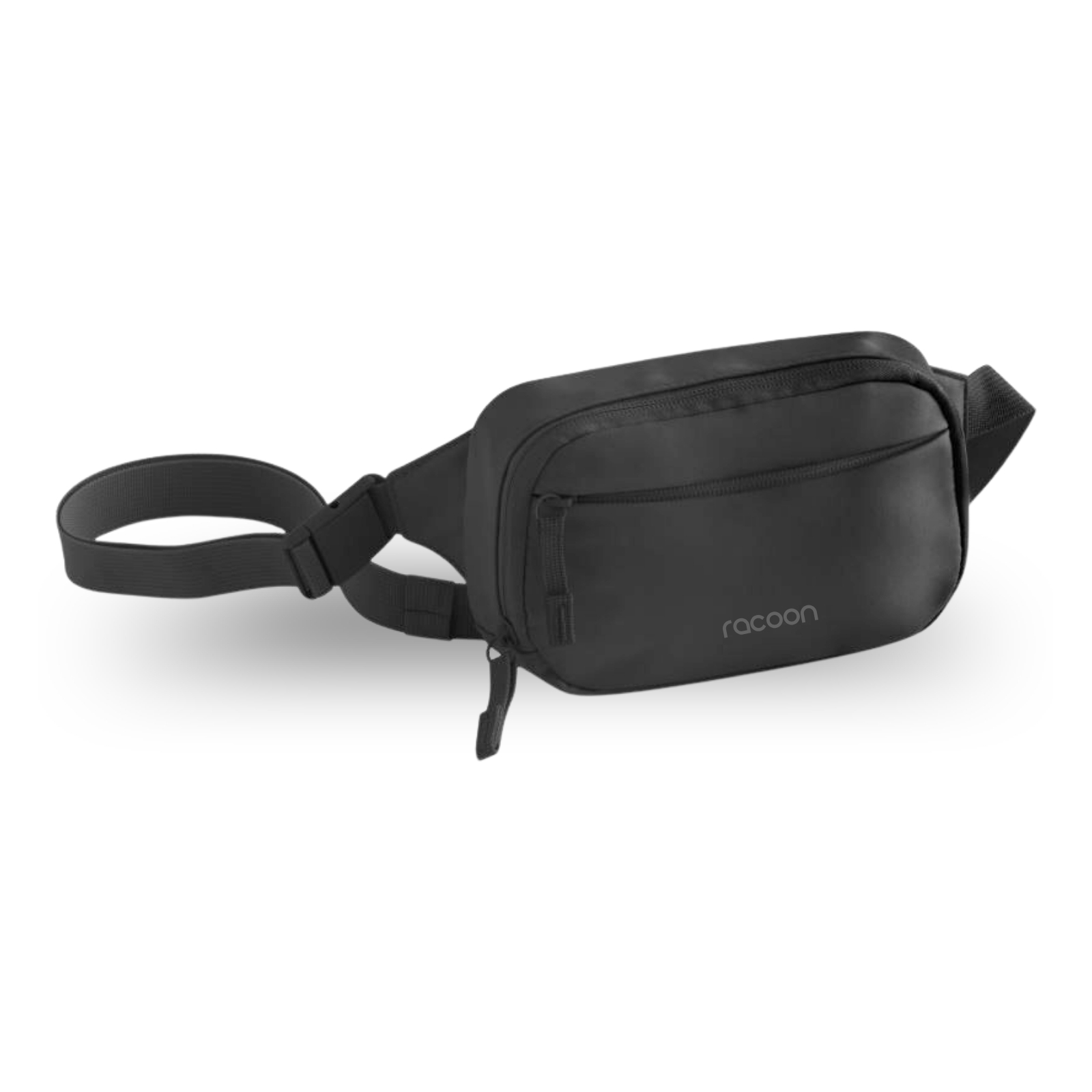 Gürteltasche, Schwarze Tasche, Nylon, Reißverschluss, Racoon