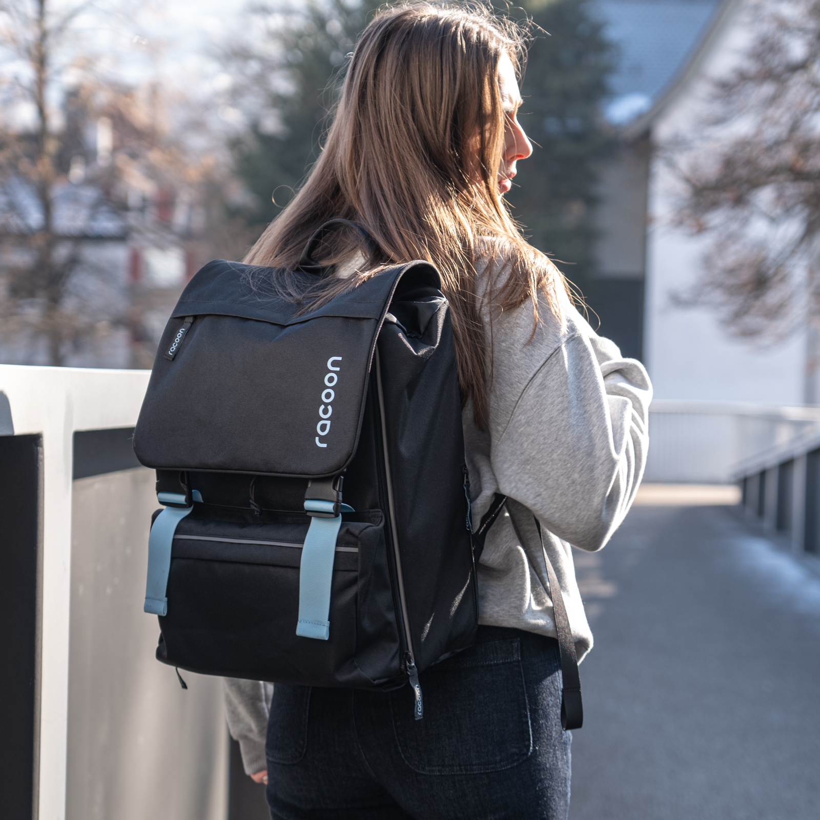 Tasche, Handtasche, Jacke, Jeans, Person