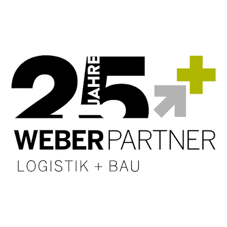logo, 25 Jahre, WEber Partner, Logistik, Bau