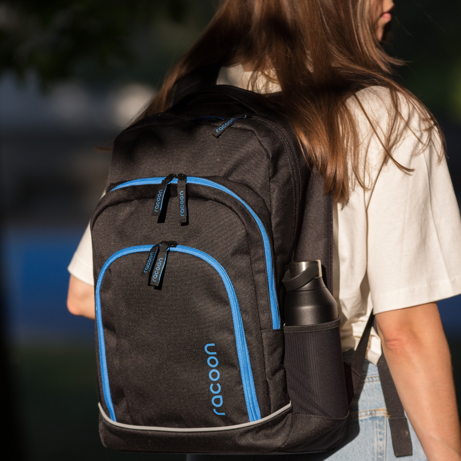 Tasche, Rucksack, Person