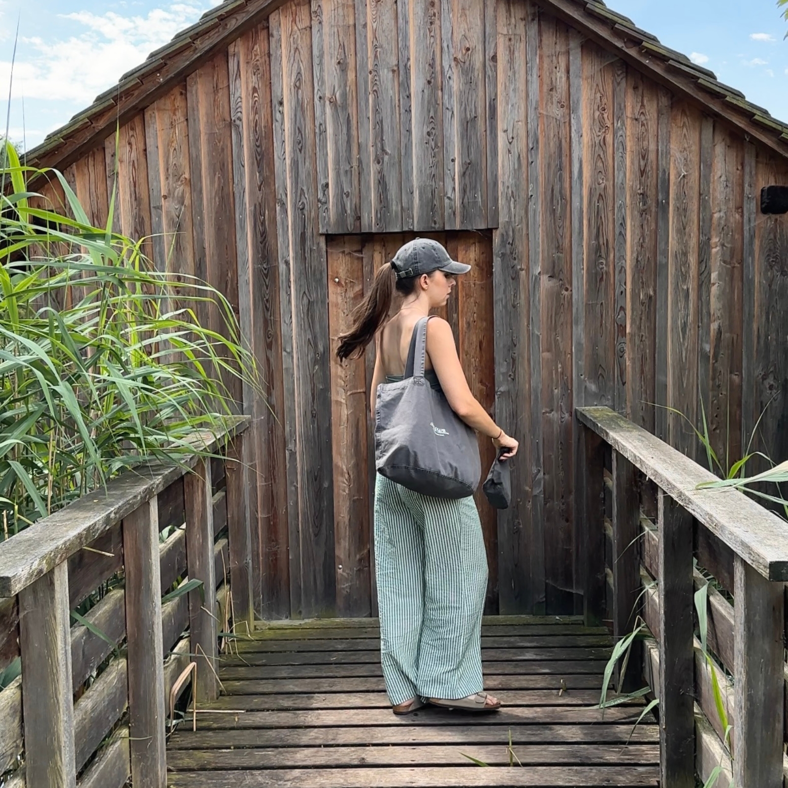 Hosen, Unterschlupf, Tasche, Holz, Person