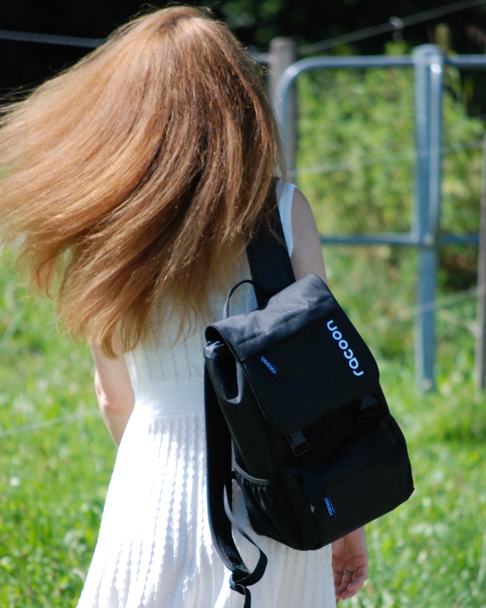 mini racoon backpack