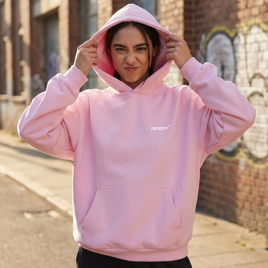 Hoodie, Pullover, Pink, Kanguruhtasche, Casualwear