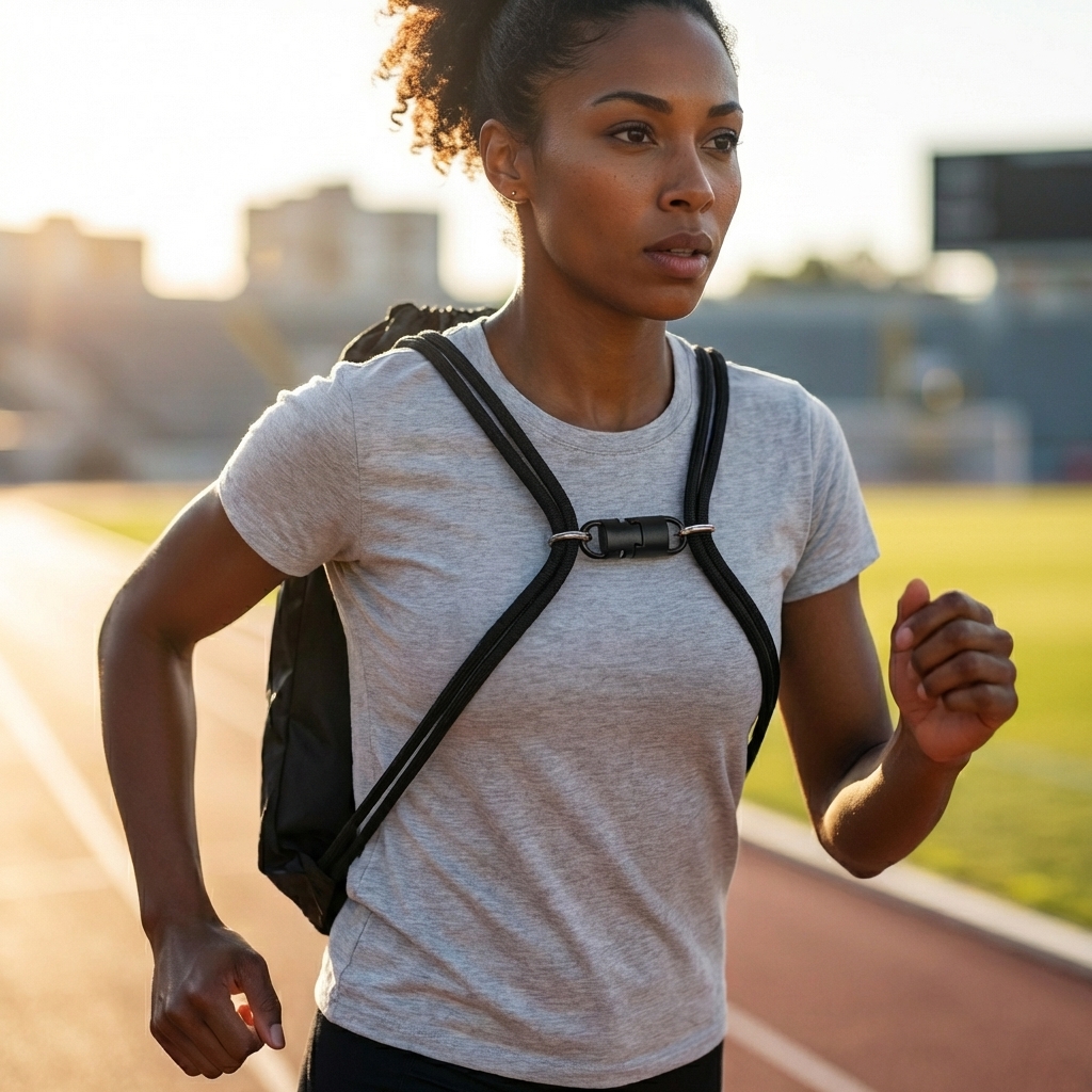 Fitness, Laufen, Rucksack, Grau, Sporttop