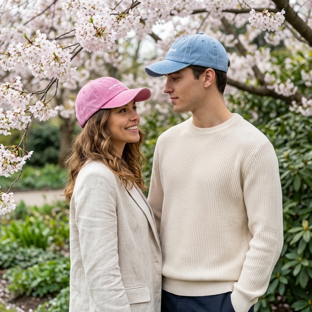 Cap, Pink cap, Baseball cap, Cotton cap, Spring fashion
