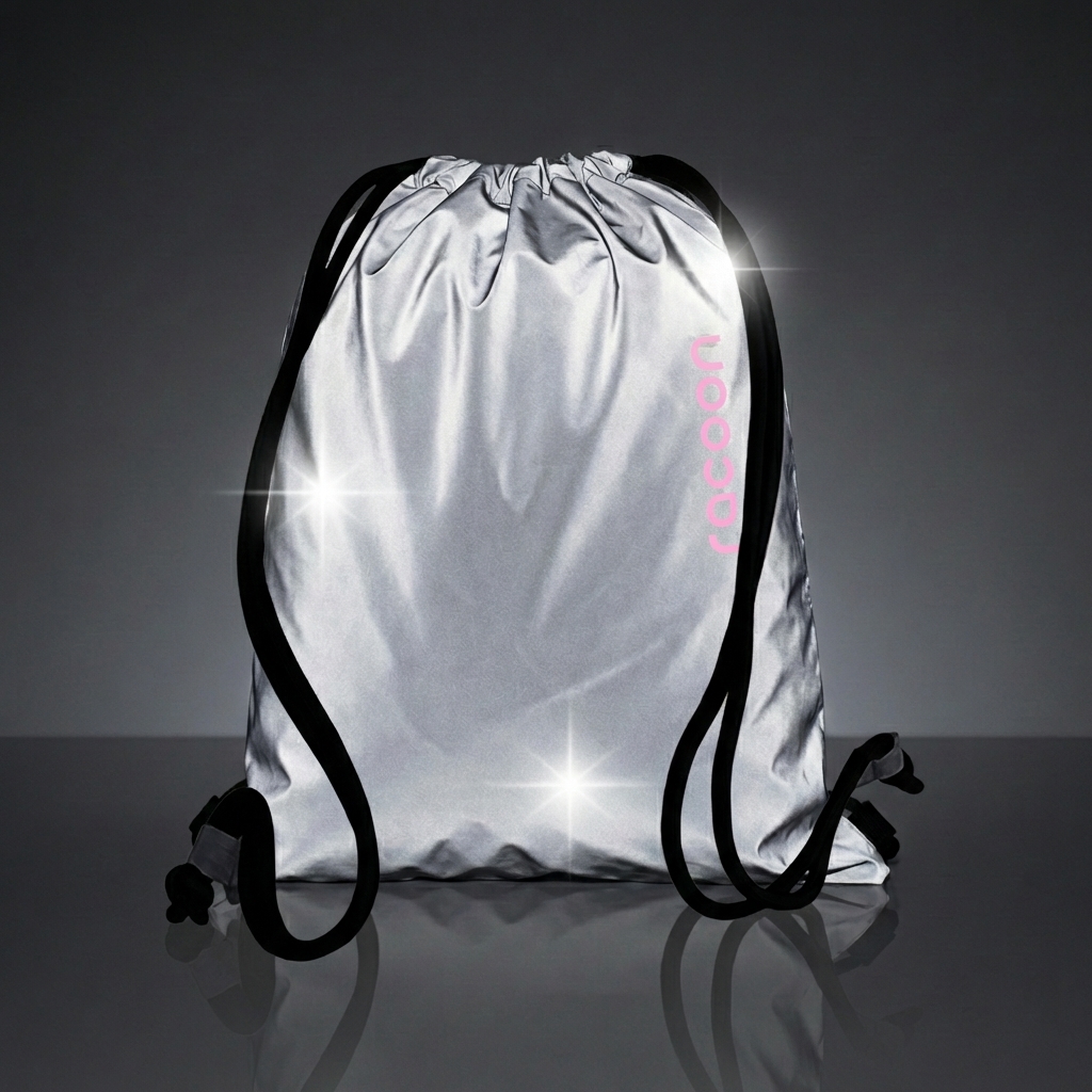 Rucksack, Drawstring bag, Sporttasche, Silber, Reflexionen