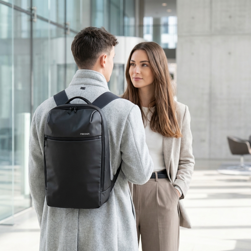 Rucksack, Backpack, schwarz, Material: Nylon/Polyester, minimalistisch