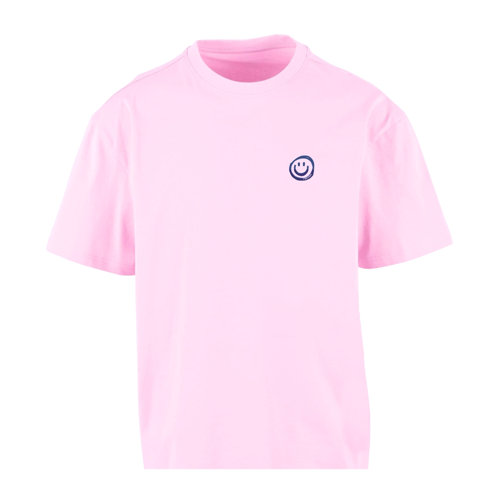T-Shirt, Pink, Kurzarm, Rundhalsausschnitt, Smile-Logo, T‑shirt, Kurzarm, Rundhals, Rosa, Smiley-Aufnäher